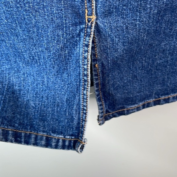 Vintage Northern Reflections Jean Skirt Blue Medium Wash Denim Knee Length 16 - Picture 5 of 10